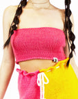 Cropped Top Tube Pink
