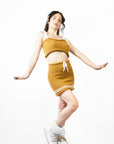 Mini Skirt & Thick Strap Cropped Top Bundle