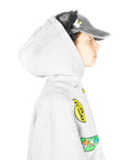 BAVI Bearnie Club grey fleece hoodie for women side view