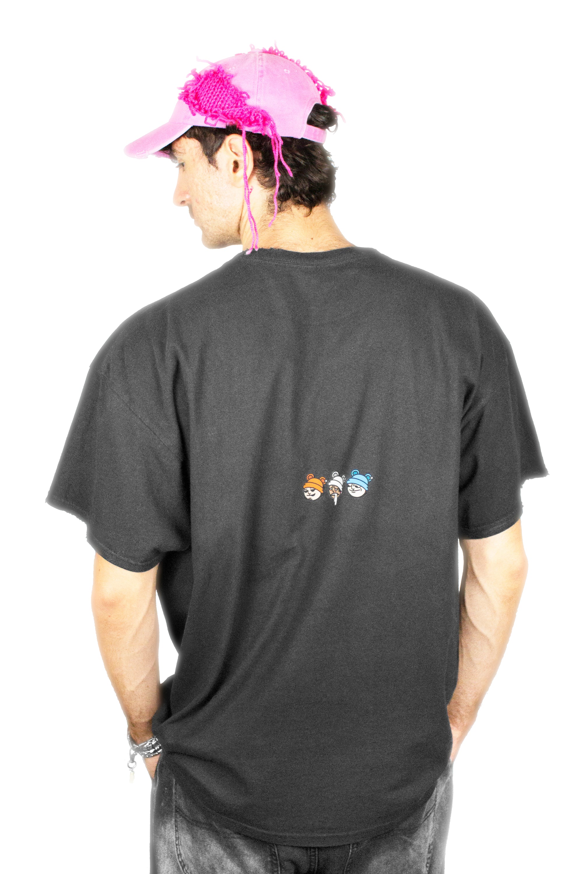 BAVI Bearnie Club black tee for men back view