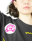 BAVI Bearnie Club black tee for women front view