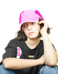 BAVI Bearnie Club black tee for women cap look