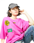 BAVI Bearnie Club pink tee for women lifestyle look