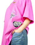 BAVI Bearnie Club pink tee for women front view