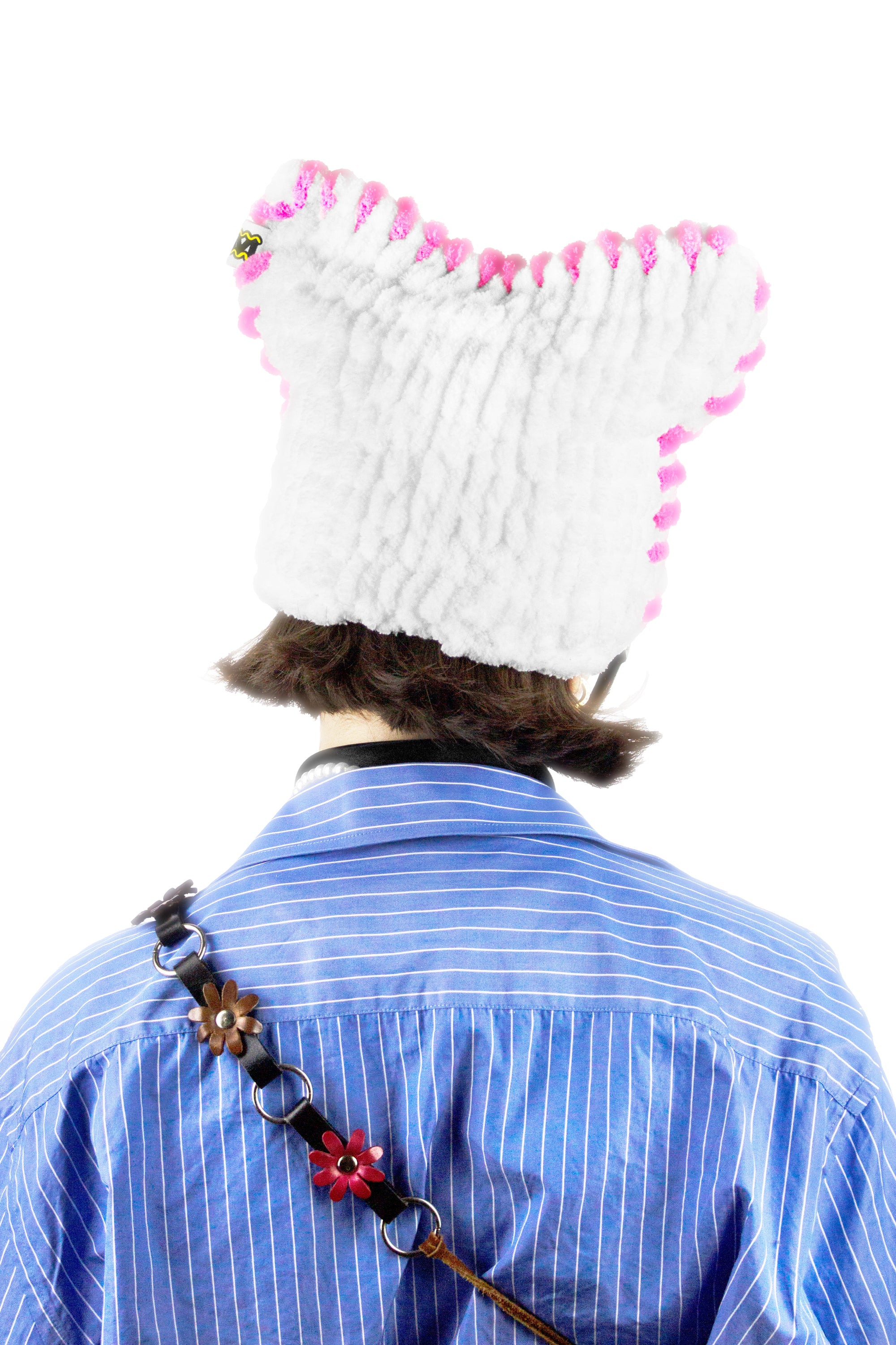 Back view of the Marshmallow Catnie showing overall shape and finish.