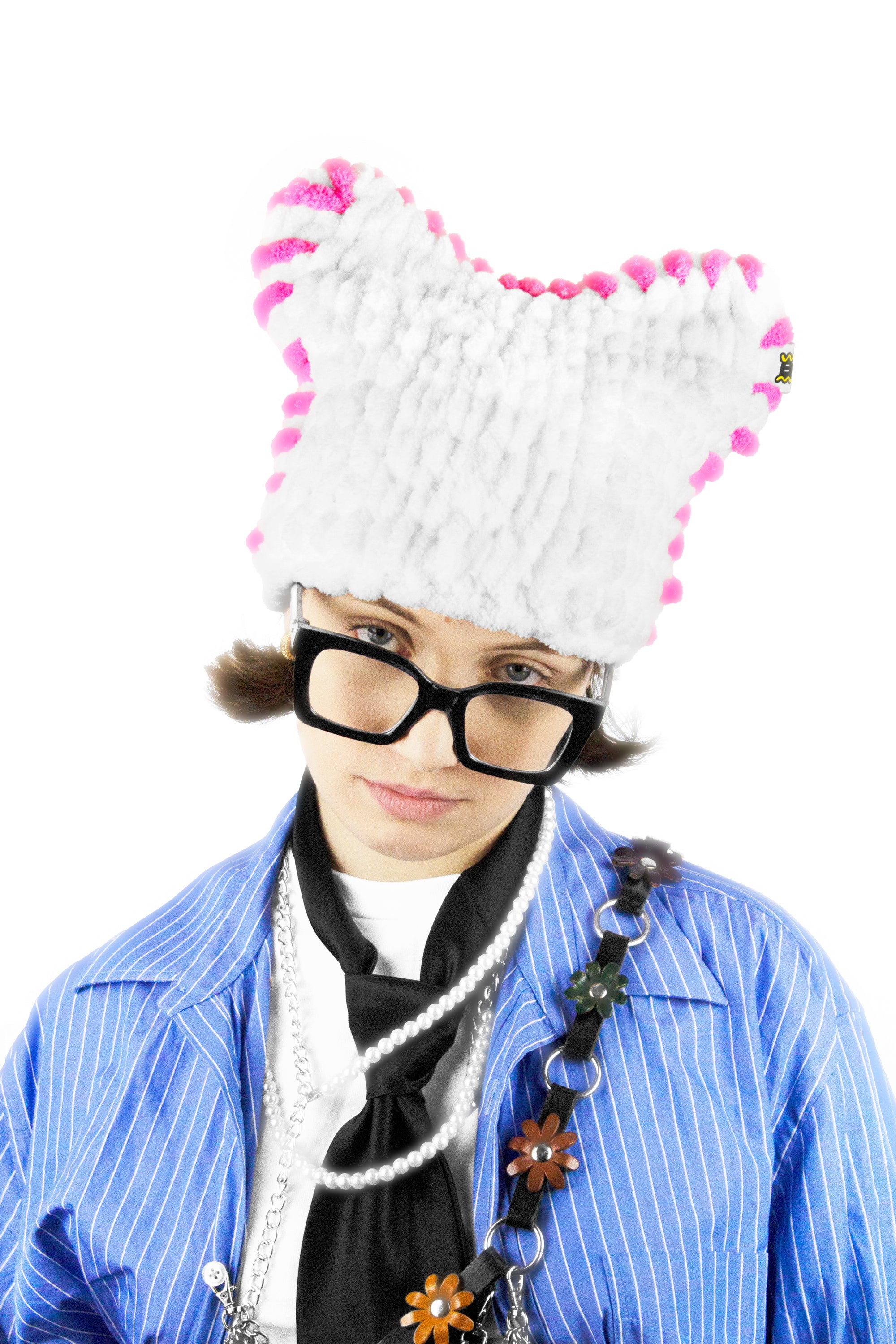 Marshmallow Catnie shown from the front, highlighting its soft, light tone.