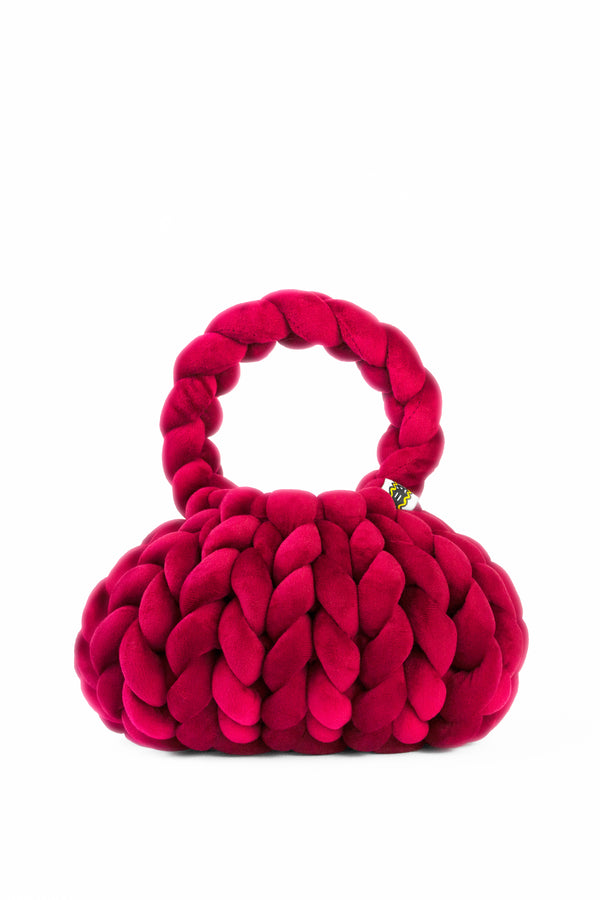 OYA Valentine Petite Velvet bag shown from the front